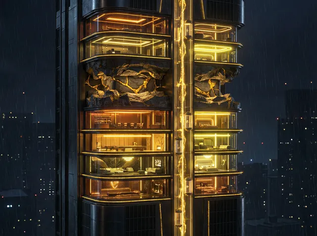 炸金花下载 金矿摩天楼VIP层剖面图